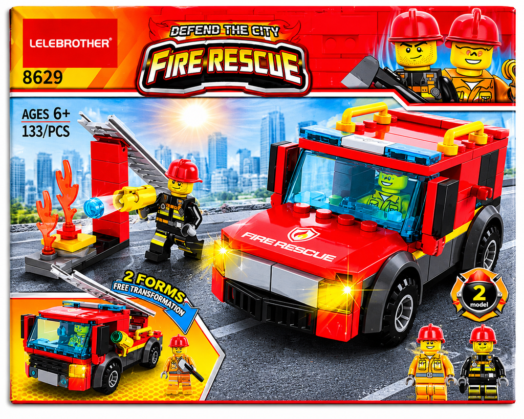 Fire Rescue Building Block Set