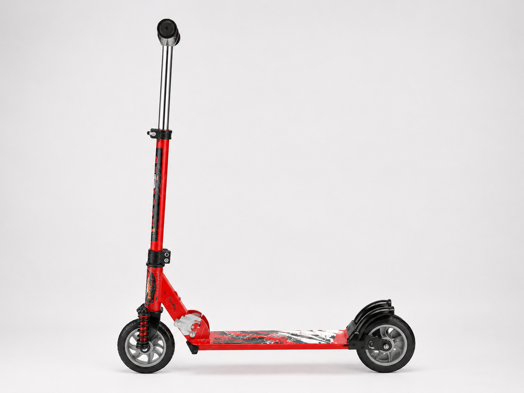 Kids Kick Scooter with Front Suspension – Adjustable Height Scooter for Children
