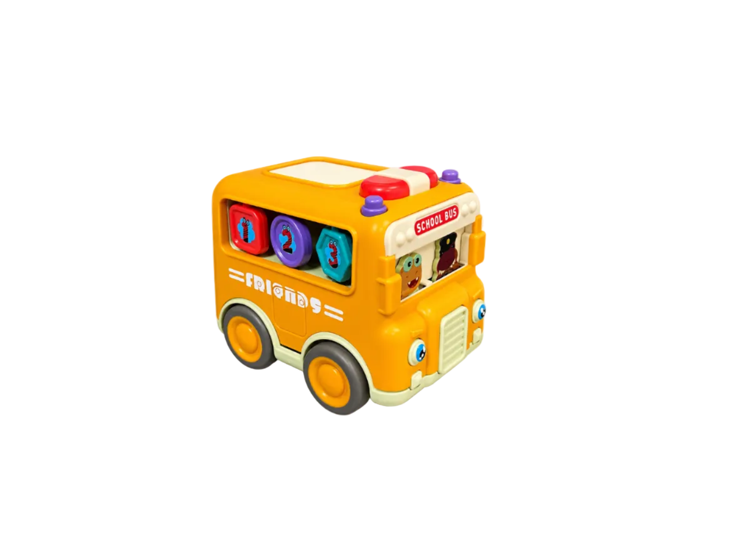 Educational Shape-Sorting School Bus