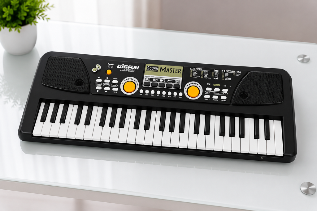 Bigfun BF-530A1 Electronic Keyboard Toy for Kids – 49 Keys Musical Piano