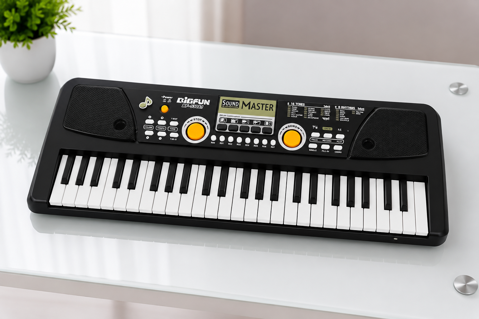 Bigfun BF-530A1 Electronic Keyboard Toy for Kids – 49 Keys Musical Piano