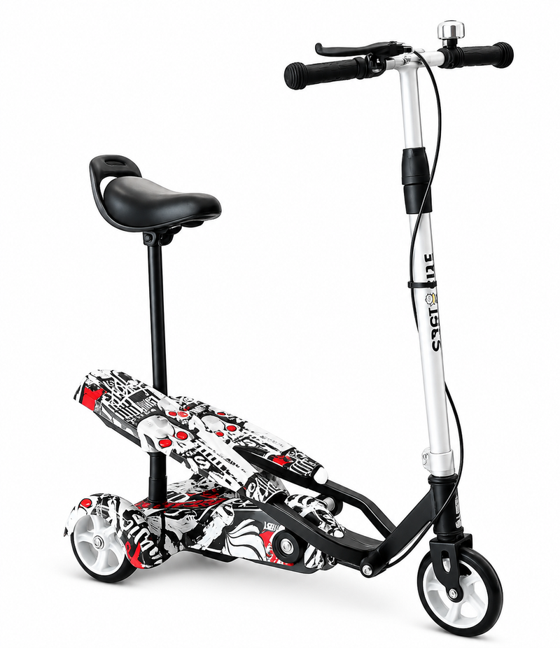 Kids 3-Wheel Foldable Scooter with Seat