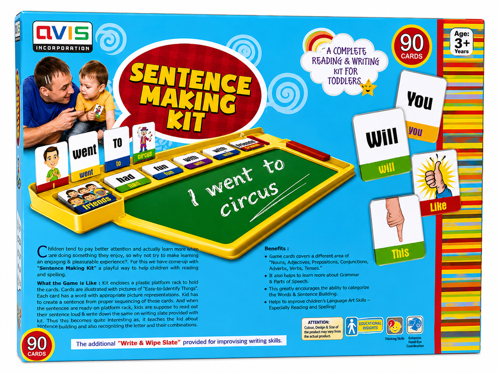 Sentence Making Kit – 90 Cards Educational Learning Game