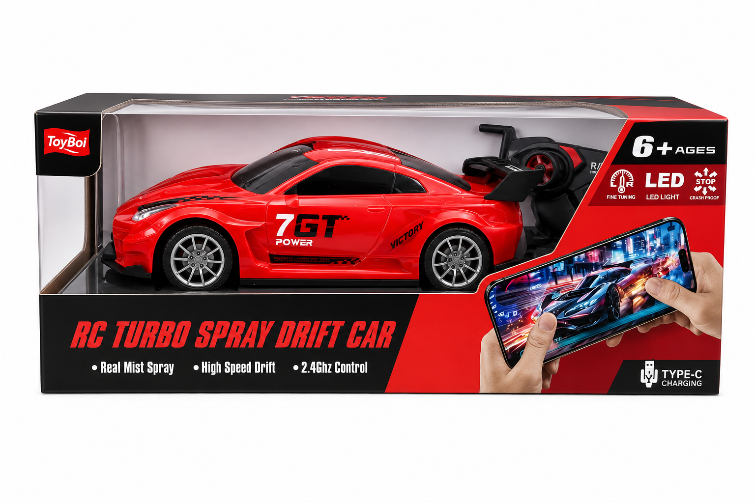 RC Turbo Spray Drift Car