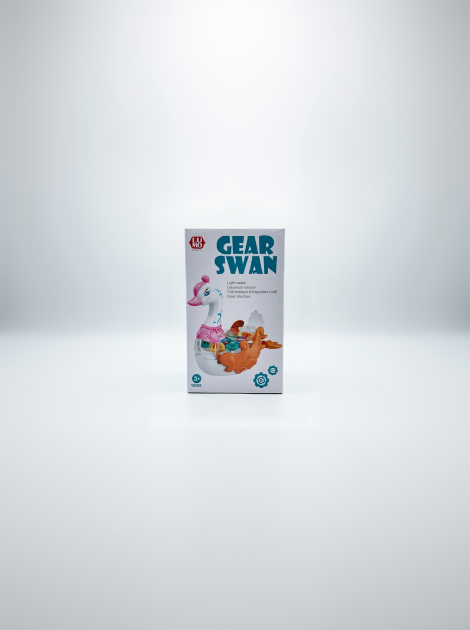 LUMO Gear Swan Interactive Toy – Moving Gears, Lights, & Music