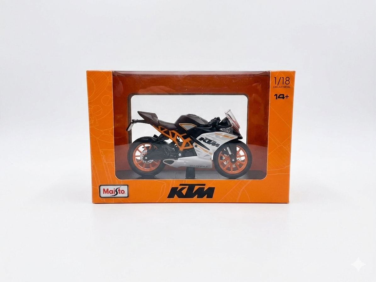 Maisto 1:18 Scale KTM Diecast Motorcycle Model