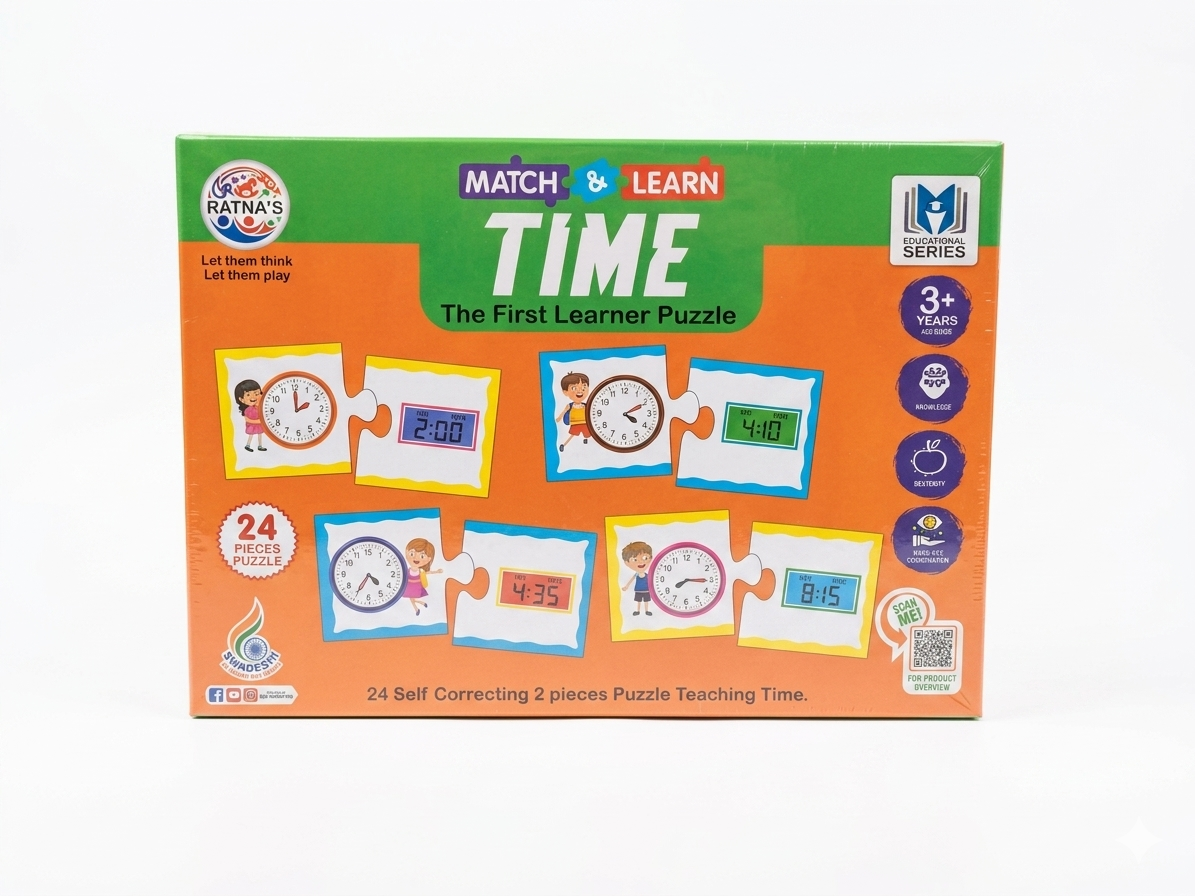 Ratna's Match & Learn Time Puzzle
