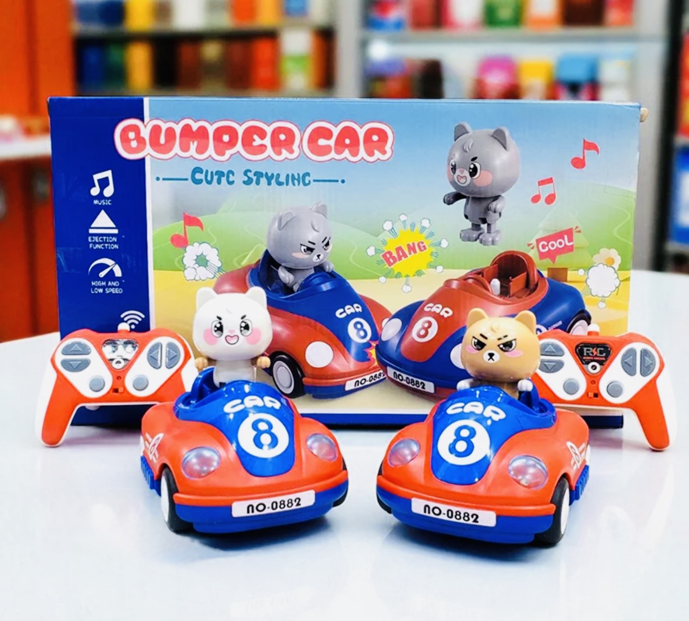 Bumper Boom! RC Multiplayer Battle Car Set