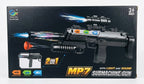 KrazyKiddo Toys MP7 Submachine Gun Toy - 2-in-1 Toy Rifle with Light & Sound