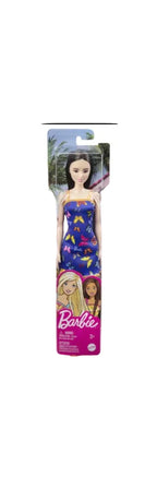 Barbie Fashion Doll With Butterfly Logo Print Dress - Multicolor